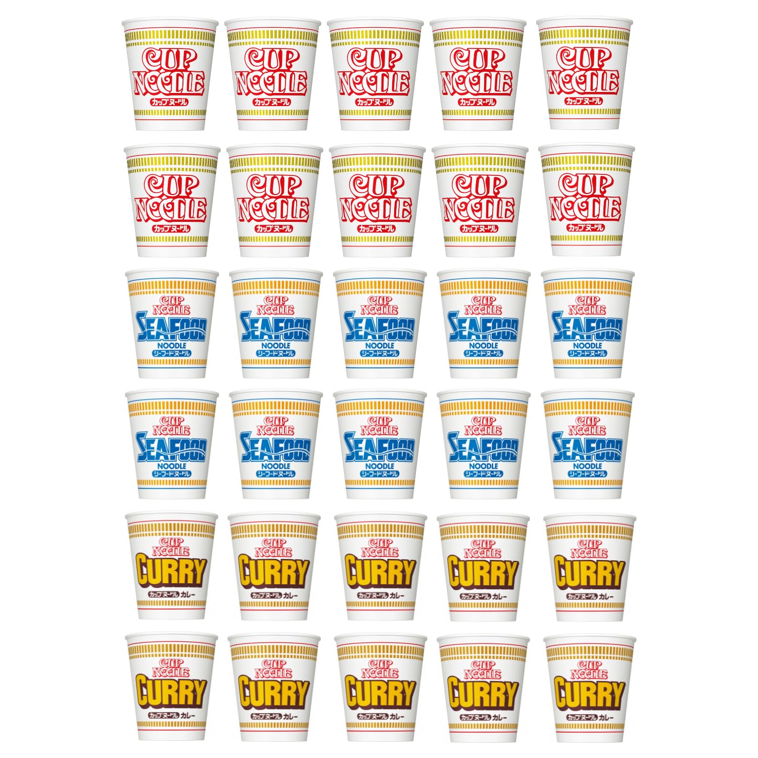 Amazon.co.jp: カップヌードル 3種30食 詰め合わせ カップヌードル